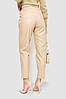 Штани жіночі з екошкіри, колір світло-бежевий, 186R5219, фото 4