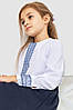 Блузка ошатна для дівчаток, колір біло-синій, 172R204-1, фото 5