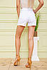 Жіночі джинсові шорти, білого кольору, 164R2108, фото 4