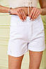 Жіночі джинсові шорти, білого кольору, 164R2108, фото 5