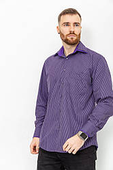 Сорочка чоловіча в смужку, колір фіолетовий, 131R151013