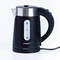 Електрочайник на 1 л Sokany Water Kettle з автоматичним відключенням 1200 Вт чайник нержавейка