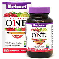 Вітамінно-мінеральний комплекс Bluebonnet Nutrition Ladies' One 30 Veg Caps BLB0132 PM, код: 7682844