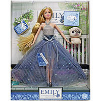 Кукла Emily с собачкой в голубом MIC (QJ102B) EV, код: 8238776