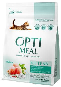 Корм для кошенят Optimeal (Оптимил) Захист імунітету з куркою, 200 г