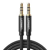 Аудио кабель AUX 3.5mm (miniJack) Ugreen AV112 2м Черный XN, код: 6829630
