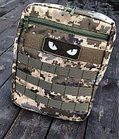 AI Тактичний штурмовий рюкзак на плитоноску піксель ВТН