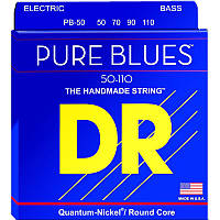 Струны для бас-гитары DR PB-50 Pure Blues Quantum-Nickel Heavy Bass Strings 50 110 EV, код: 6556202