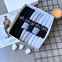 Premiun Box CK Boxer Black (5 шт трусов + 18 пар носков)