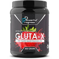 Глютамин для спорта Powerful Progress Gluta Х 500 g 30 servings Strawberry TV, код: 7520780