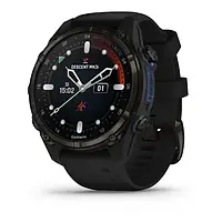 Смарт-часы Garmin Descent Mk3i 43 mm Carbon Gray DLC Titanium w. Black Silicone Band (010-02753-10/11)