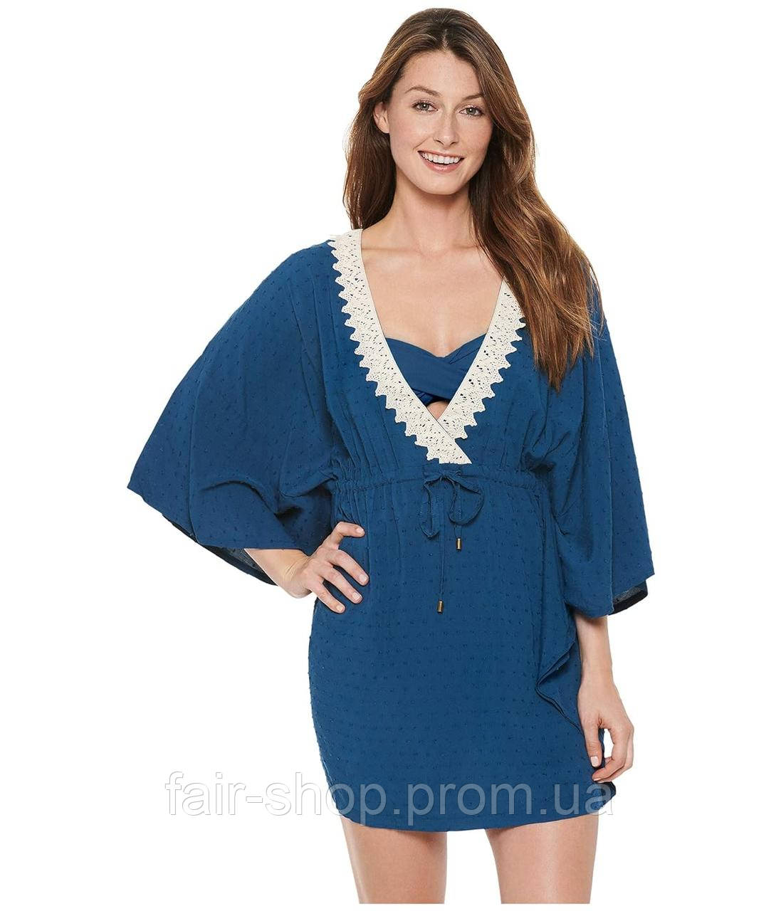 Туніка DOTTI Arcadian Breeze Crochet Trim Flutter Tunic Cover-Up Blue, оригінал. Доставка від 14 днів