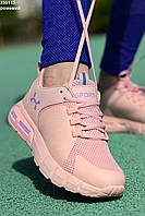 Стильні жіночі кросівки рожеві в стилі Under Armour 36,37,38,39,40,41