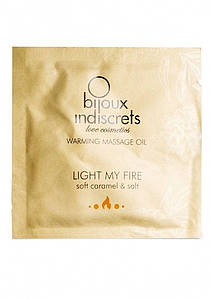 Пробник Bijoux Indiscrets Sachette Light My Fire — Caramel&Sea salt (2 мл)