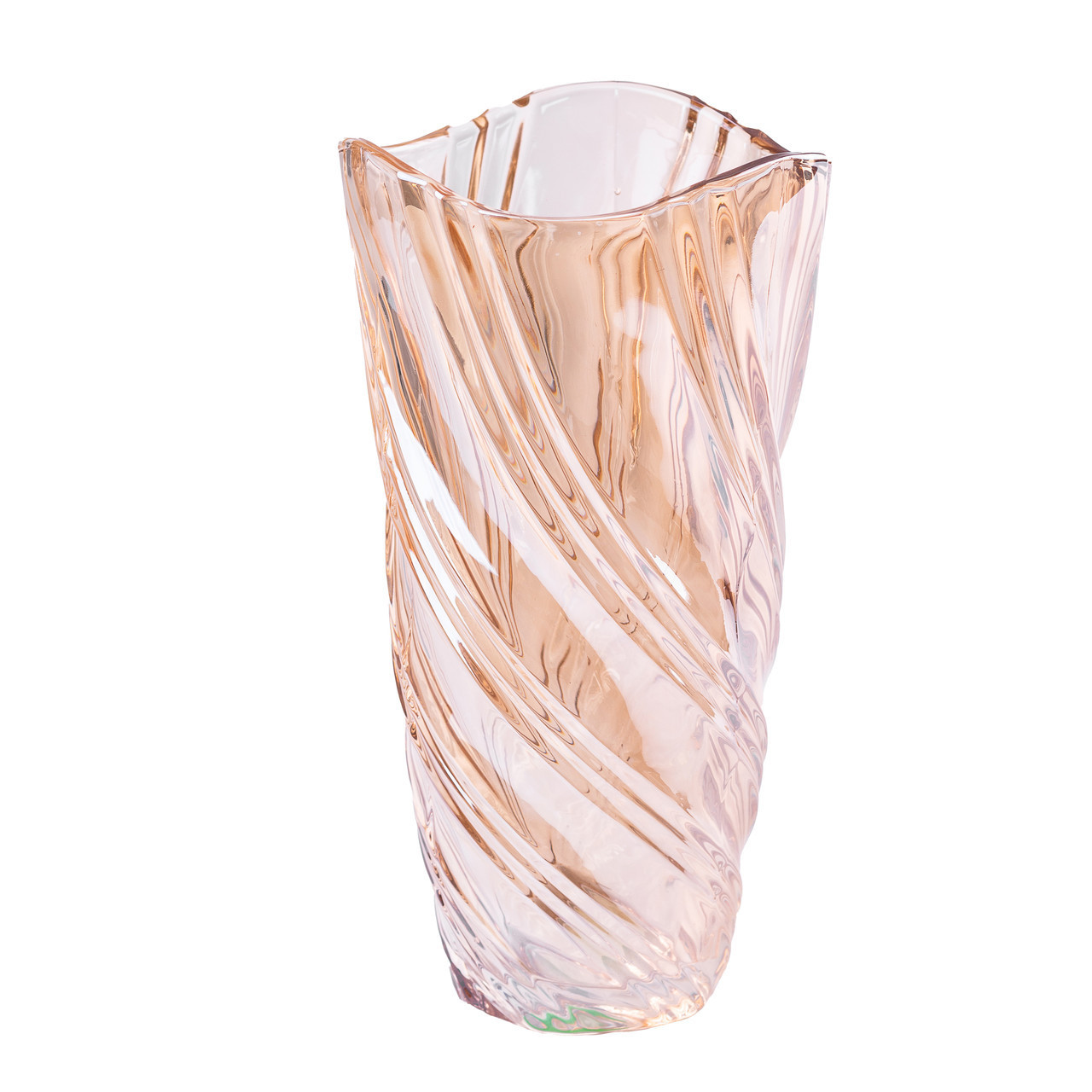 Стильна ваза для квітів 29 см скляна декоративна для троянд • для тюльпанів • для сухоцвітів 2 л