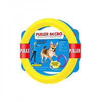 Тренировочный снаряд для собак PULLER Micro Colors of Freedom 13 см Желтый с голубым (d6489) CP, код: 7688093
