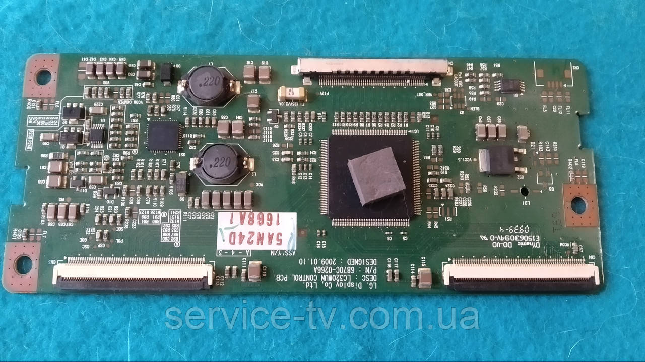 Плата Tcon 6870C-0266A от телевизора LG 32LF2510, фото 1