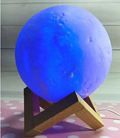 Ночника Луна 3D. Оригинальный дизайнерский светильник неотъемлемый элемент стильного оформления интерьера