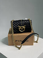 Pinko Mini Love Bag One Simply Puff Black/Gold высокое качество