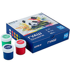 Гуаш Kite Classic 16кол. 20мл. K-096, фото 2