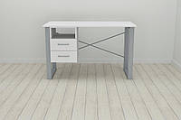 Письменный стол с ящиками Ferrum-decor Оскар 750x1200x600 металл Серый ДСП Белое 16 мм (OSK0 TR, код: 6542910