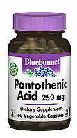 Пантотенова кислота (B5) 250 мг, Bluebonnet Nutrition, 60 гелевих капсул