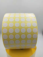 Етикетка напівглянець Vellum коло 10 мм у 6 рядів