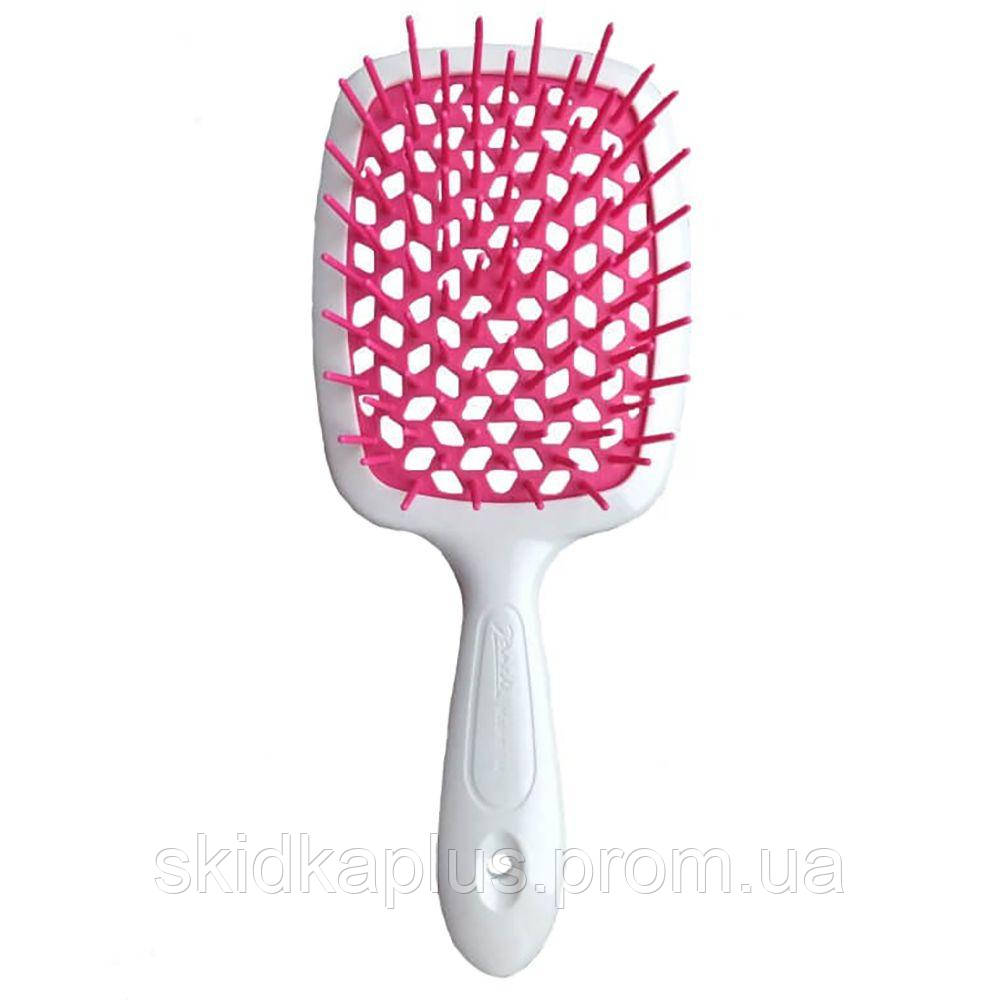 Щітка для волосся біла з фуксією Superbrush Janeke SP, код: 8163934