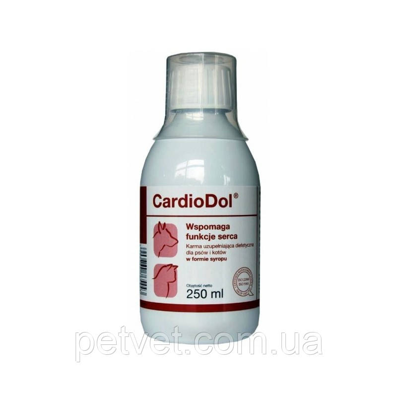 Долфос Кардіодол (Dolfos CardioDol) для собак і котів, сироп 250 мл.