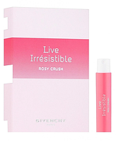 Givenchy Live Irresistible Rosy Crush Парфюмированная вода женская, 1 мл Пробник