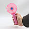 Ручний вентилятор зі складною ручкою, Handy Mini Fan, Рожевий / Акумуляторний міні вентилятор, фото 2