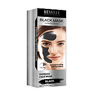 Черная маска Экспресс детокс для лица Revuele 80 мл BX, код: 8213777