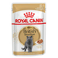Royal Canin British Shorthair Adult консерва для взрослых котов Британской короткошерстной породы 85 г 12 шт