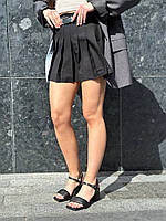 Босоніжки жіночі шкіряні чорні на підборах высокое качество Размер 36