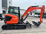Гусеничний міні екскаватор Kubota KX060-5, фото 3