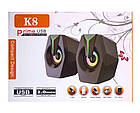 Колонки комп'ютерні MUSIC DJ K8 Mini 8867, чорні, фото 4