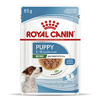 Royal Canin Mini Puppy консерва для щенков маленьких и миниатюрных пород (в соусе) 85 г