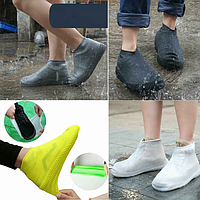 Силиконовые чехлы для обуви от зрязи M 37-43, обувные бахилы от дождя, водонепроницаемые чехлы для обуви, b5