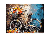Набор для росписи (картина по номерам) Цветочный велосипед у стены 30х40см SS1146 ТМ STRATEG BP