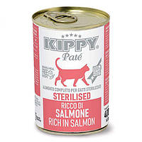 Kippy Pate Cat Sterilised Salmon консерва для стерилизованных котов с лососем (паштет) 400 г