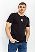 Чоловіча футболка з тризубом, колір чорний, 226R022, фото 4