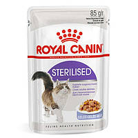 Royal Canin Sterilised in Jelly консерва для стерилизованных котов (кусочки в желе) 85 г 12 шт