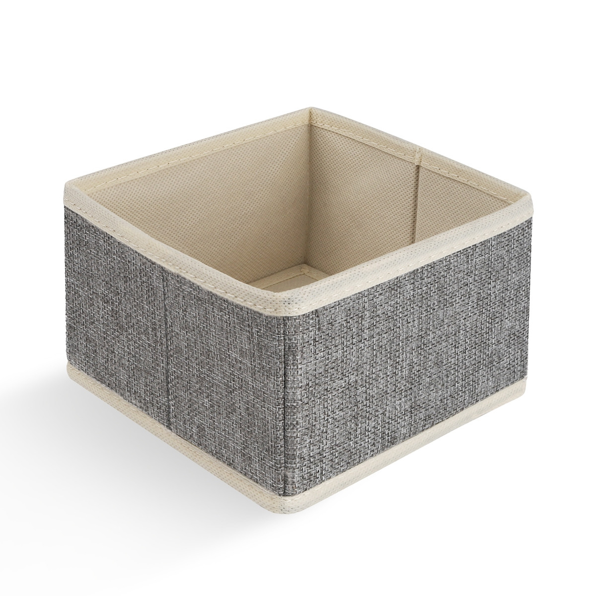 Ящик для зберігання МВМ MY HOME 15х15х10 см Світло-сірий (TH-29 LIGHT GRAY)