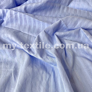 Тканина Коттон мережка Блакитний