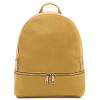 Женский кожаный мягкий рюкзак Tuscany TL142280 (Pastel yellow) высокое качество