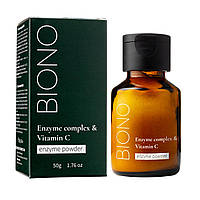 Энзимная пудра для умывания лица с витамином С Biono 50 г BF, код: 8213627