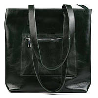 Женская сумка шоппер кожа Алькор Limary lim-3440GE зеленая высокое качество
