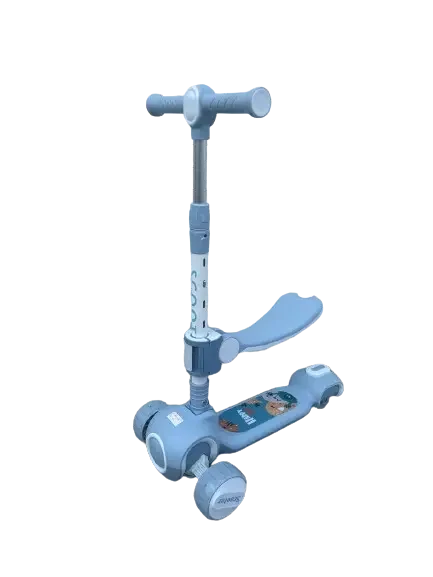 Самокат біговел Scooter 2в1 колеса зі світлом, сидіння