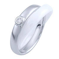 Серебряное кольцо SilverBreeze с керамикой 1765043 16 размер MD, код: 1709677