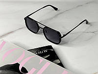 Красивые женские солнцезащитные очки в металлической оправе с футляром черные солнечные очки защита uBIN 400